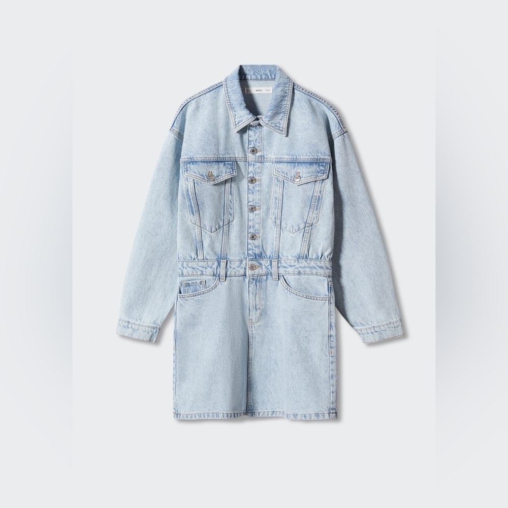 MANGO • DENIM DRESS WITH POCKETS • NWT - Picture 10 of 14